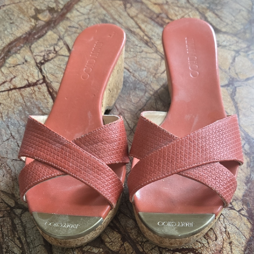 Jimmy Choo Women's Orange Mules